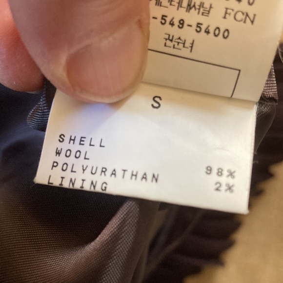 🌈 Voice of voices 100% wool A line skirt with pleated hem size Small - Picture 9 of 10